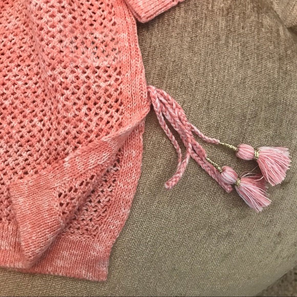 Pink Talbots mesh sweater - Picture 3 of 7